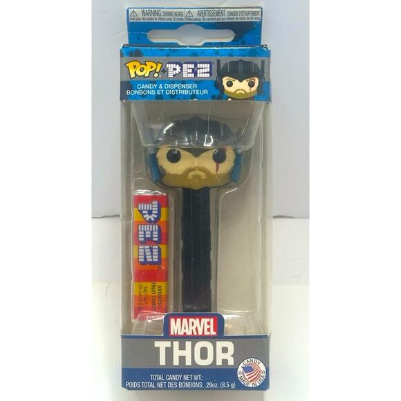 MARVEL “ THOR “ POP PEZ NEW in BOX NEVER Opened CANDY & DISPENSER COLLECTABLE - Picture 2 of 7